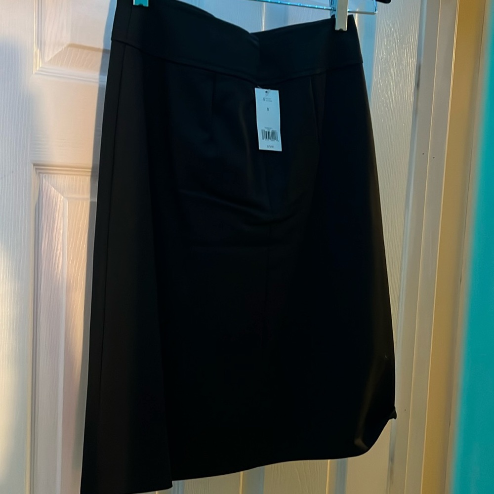 Black knee length banana republic skirt